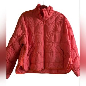 FP Movement by Free People Vibrant Coral Puffer Jacket